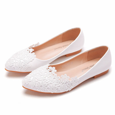 Zapatos Planos Blancos de Punta Afilada - Comodidad y Elegancia - Image 5