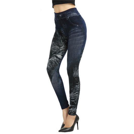 Leggings Talla Grande Efecto Denim - Comodidad de Jeggings - Image 34