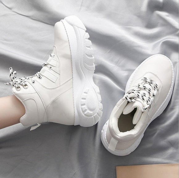 Zapatos Casuales Plataforma Estilo Coreano para Mujer