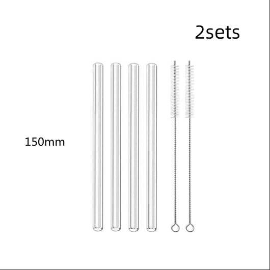 Pajitas de Vidrio Reutilizables para Té de Burbujas y Bebidas Frías - Image 24