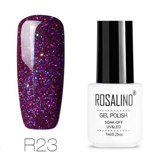 Uñas de Terapia Lumínica Arcoíris con Diseño de Estrellas - 29 Colores - Image 19