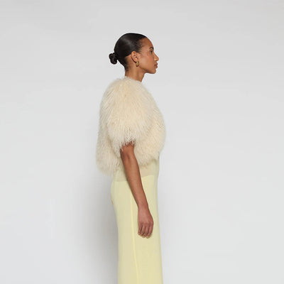 Capa de Piel Artificial Otoño Invierno - Chal Elegante de Lana Sintética - Image 7