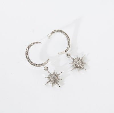 Aretes Largos Versátiles de Estrella y Luna Creciente - Image 3