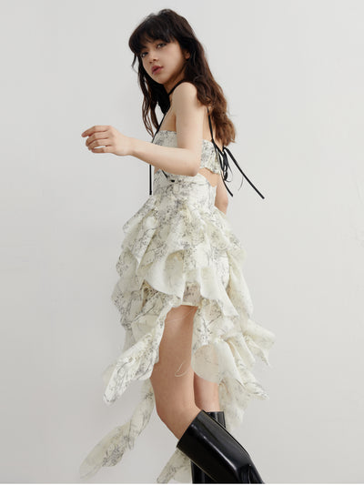 Vestido Romántico con Estampado Desmontable y Correa Ajustable - Image 17