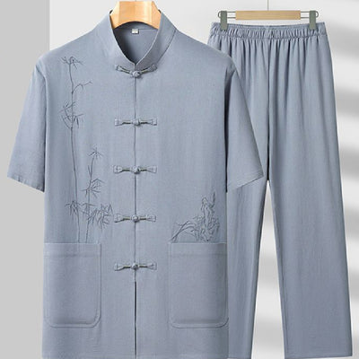 Camisa de Manga Corta Ice Silk para Hombre
