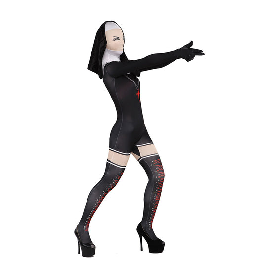Malla Integral de Spandex Negro para Actuación y Danza - Image 9