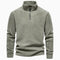 Sudadera Deportiva para Hombre con Cuello Alto y Cierre de Medio Zip