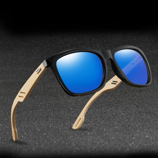 Gafas de Sol Bambú Cuadradas Coloridas para Hombre y Mujer