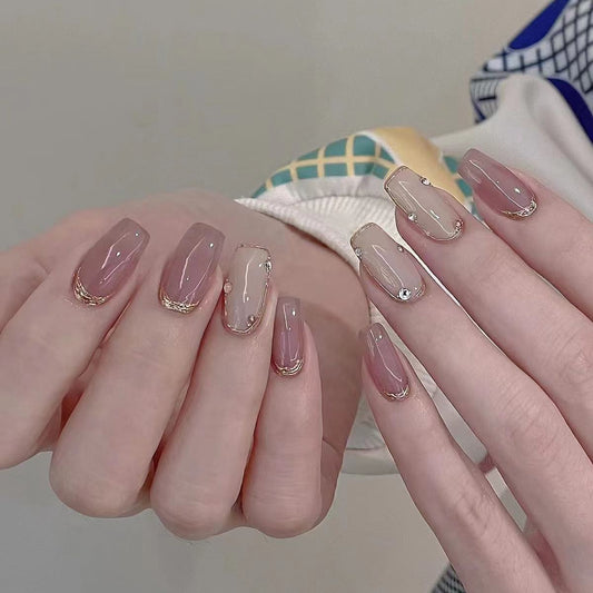 Esmalte de Uñas Nude Metalizado con Efecto Espejo - Image 2
