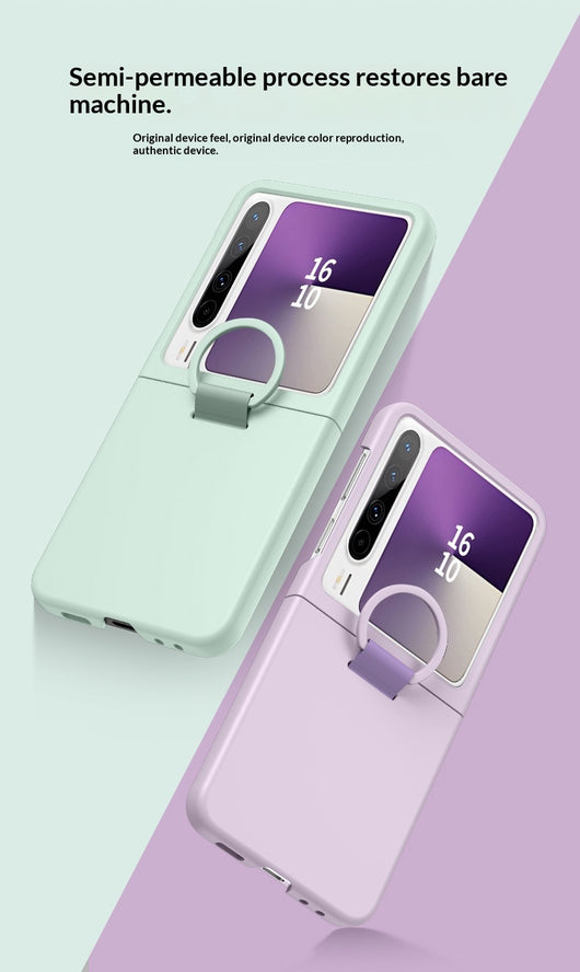 Funda Plegable para Teléfono con Ventana Grande y Anillo Protector Ultrafina - Image 26