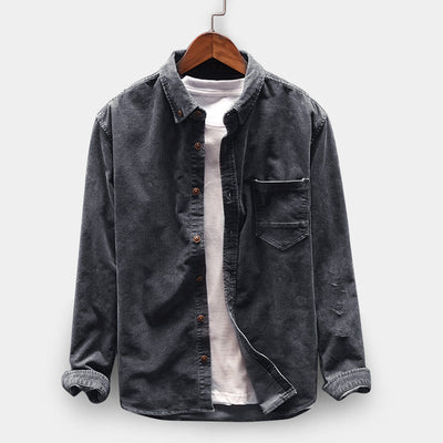 Chaqueta de Pana Casual con Bolsillos para Hombre - Image 8