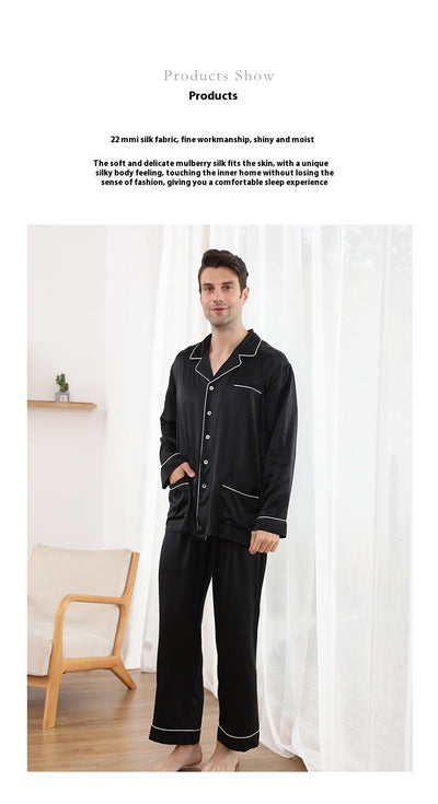 Pijama de Seda Mulberry 22M para Hombre - Comfort Premium - Image 11