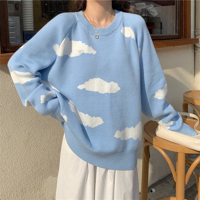 Suéter Estampado de Nubes Adorable - Image 11