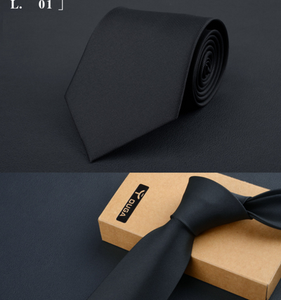Corbata Ejecutiva Premium 8cm - Diseño Clásico Negro, Rojo y Azul - Image 10