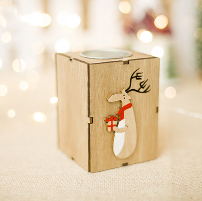 Candelabro Navideño Reno Mini Árbol de Navidad - Regalo Perfecto para Decorar - Image 11