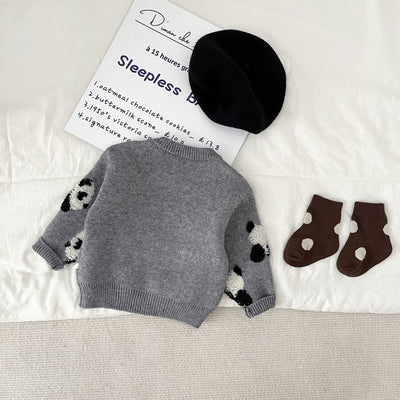 Suéter Infantil Tejido con Bordado de Panda - Image 16