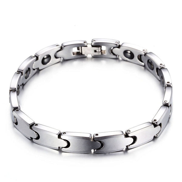 Pulsera Magnética de Acero Tungsteno para Hombre