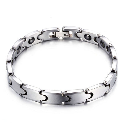 Pulsera Magnética de Acero Tungsteno para Hombre