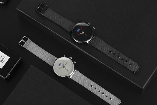 Reloj para Hombre Dos Lunas - Diseño Minimalista - Image 2