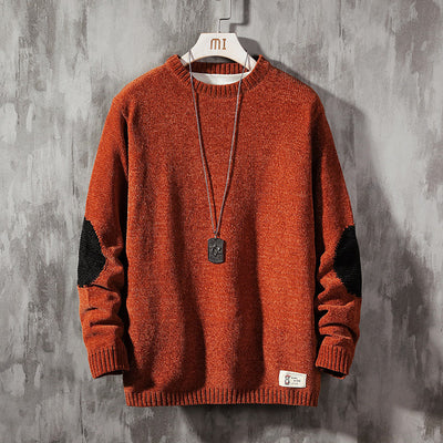 Suéter Holgado Cuello Redondo para Hombre - Pullover Casual Versátil - Image 5