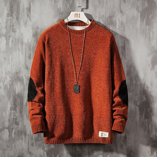 Suéter Holgado Cuello Redondo para Hombre - Pullover Casual Versátil - Image 5
