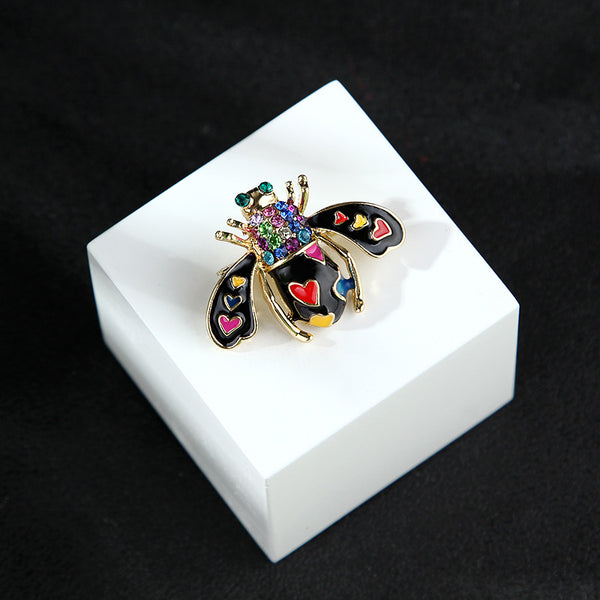 Broche Abeja con Gotitas de Amor