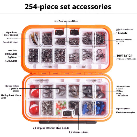 Kit Completo 254 Piezas Accesorios Pesca Impermeable - Image 12