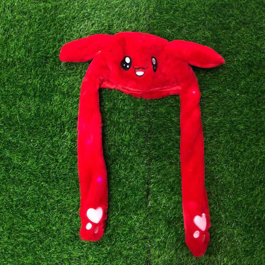 Gorro con Orejas de Conejo Móviles y Bolsa de Aire Plus Terciopelo