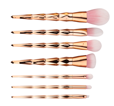 Set de 7 Brochas de Maquillaje Profesional con Diseño de Diamante - Image 4