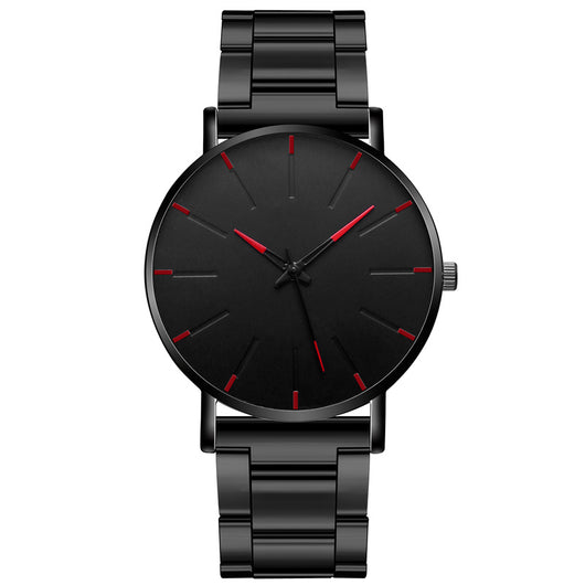 Reloj Ejecutivo Ultra Delgado con Correa de Acero Inoxidable para Hombre - Image 3