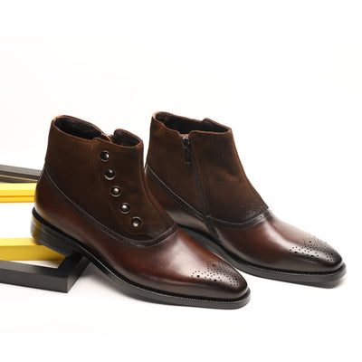 Botas Martin de Cuero con Remaches - Estilo Urbano para Hombre - Image 5