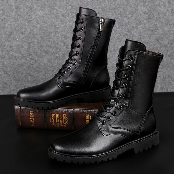Botas Martin de Cuero Premium con Cierre y Suela Flexible