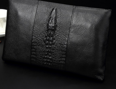 Bolso de Cuero Premium para Hombre - Cartera Clutch de Piel Genuina - Image 11