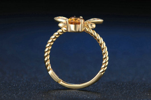 Anillo de Citrino con Abeja - Image 6