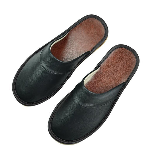 Pantuflas de Cuero Baotou para Casa - Comodidad Premium