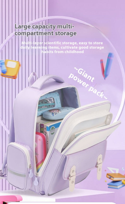 Mochila Escolar Ergonómica Turtle - Gran Capacidad y Alivio de Carga - Image 24