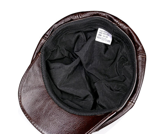Boina Vintage de Cuero Octagonal para Hombre - Image 13
