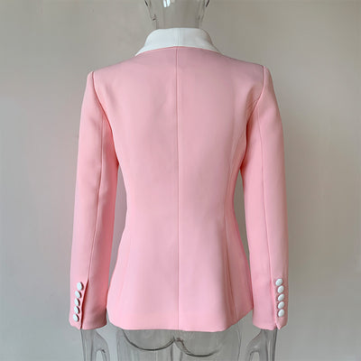 Blazer Ejecutivo Doble Botonadura Slim Fit Color Sólido - Image 5