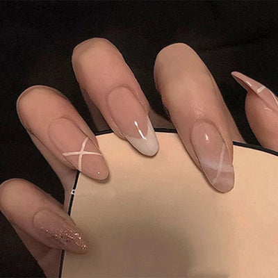 Set de Uñas Francesas Nude para Mujer - Image 8