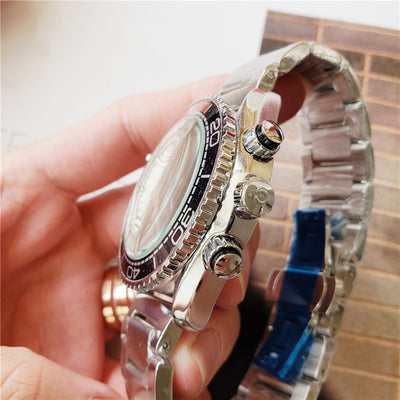 Reloj de Cuarzo para Hombre con Diseño Minimalista de Dos Ojos - Image 2