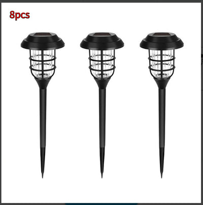 Luz LED Solar para Jardín con Diseño de Franjas - Image 8