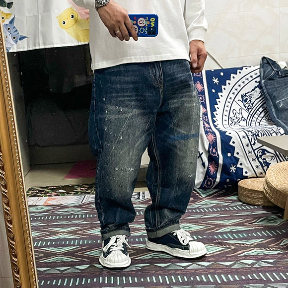 Jeans Rectos de Parche Trend Youth Clásico - Corte 9 Puntos