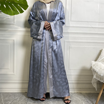 Bata Cardigan de Satén Estampado - Image 15