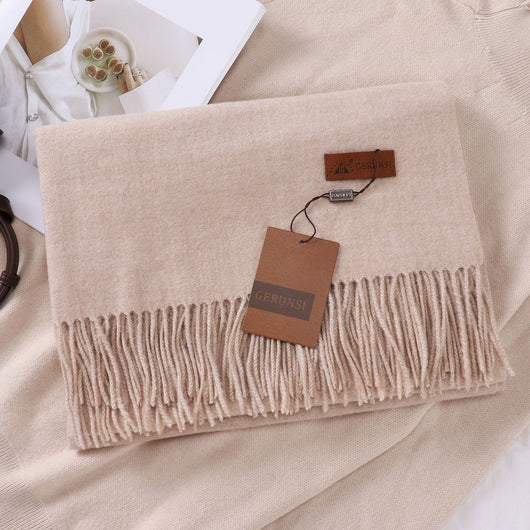 Bufanda de Imitación Cachemira en Colores Sólidos para Mujer - Image 17