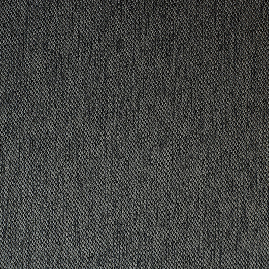 Close-up of a dark gray thickening double-sided linen-look jacquard curtain fabric with a textured weave. - Image 6
