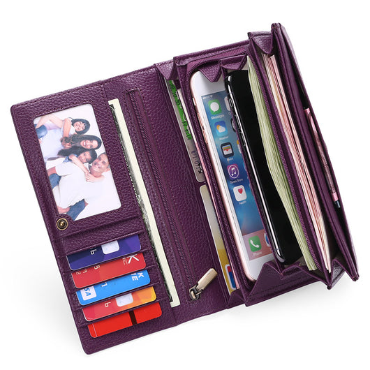 Cartera Larga de Cuero Genuino para Mujer - Diseño Europeo Premium - Image 3