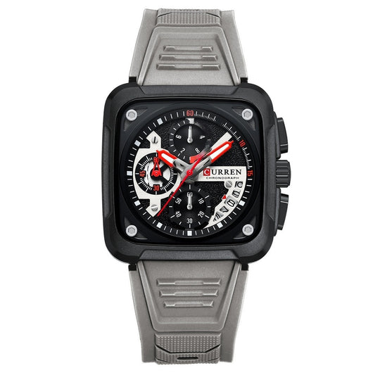 Reloj de Pulsera Cuadrado Multifunción con Seis Agujas para Hombre - Image 4