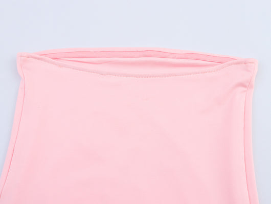Top Bandeau Estilo Europeo con Estampado de Cerezas - Tela Nylon Ligera - Image 11
