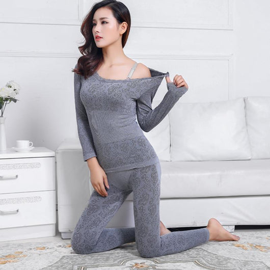 Conjunto de Ropa Térmica Interior de Algodón para Mujer - Image 18