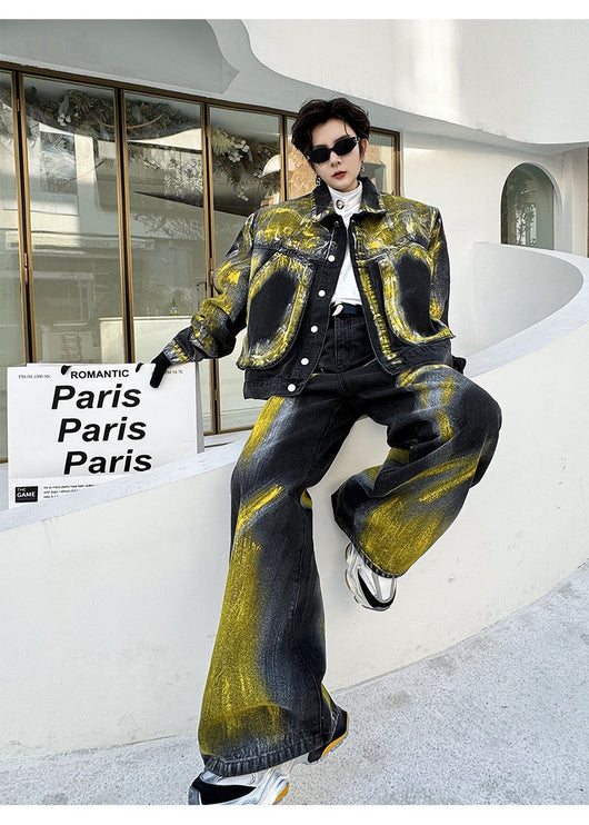 Chaqueta y Pantalón Denim Hombre Corte Relajado - Image 13